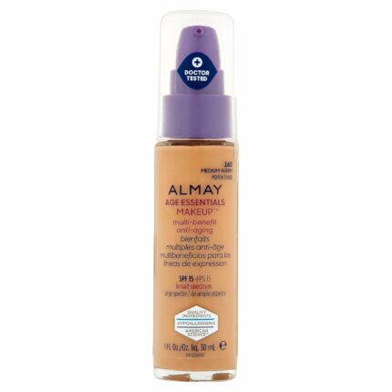 Almay Age Essentials Multi Benefit Make Up Foundation 160 Medium Warm