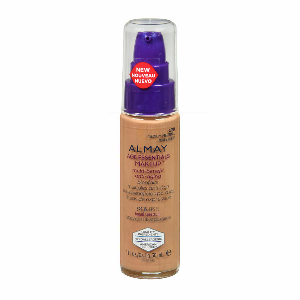 Almay Age Essentials Multi Benefit Make Up Foundation 170 Medium Neutral