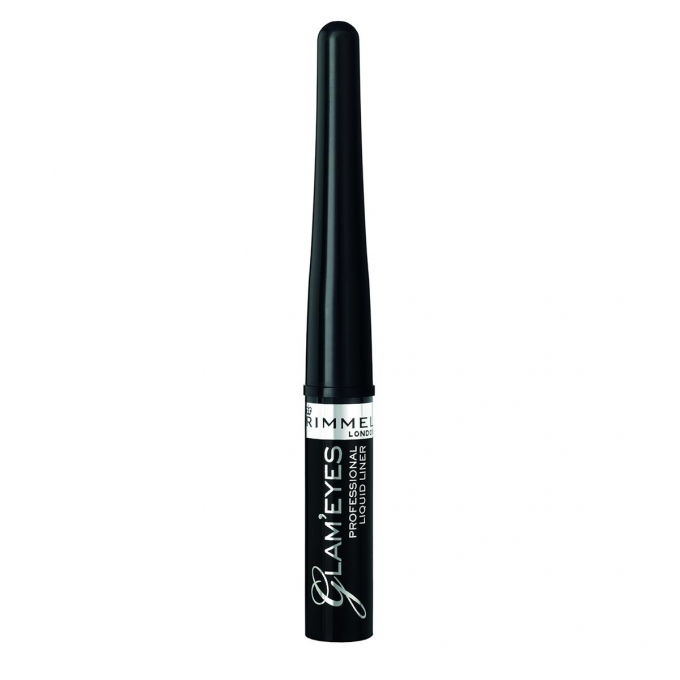Rimmel Glam Eyes Liquid Eyeliner 001 Black Glamour - Image 1