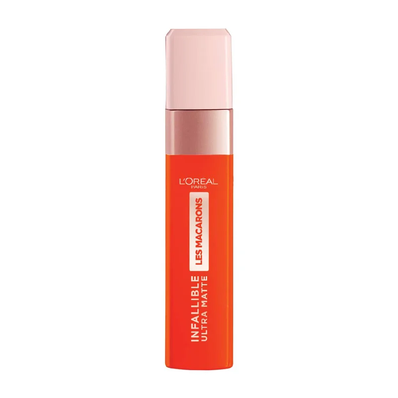 L'Oreal Les Macarons Ultra Matte Lipstick 826 Mademoiselle Mango