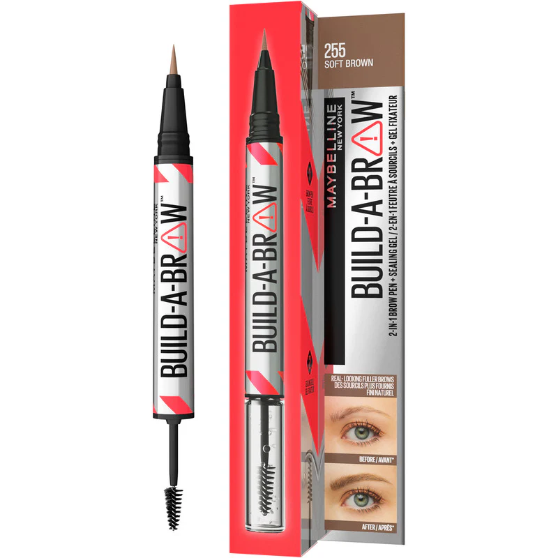 Maybelline Build-A-Brow Eyebrow Pen 255 Soft Brown - Image 1