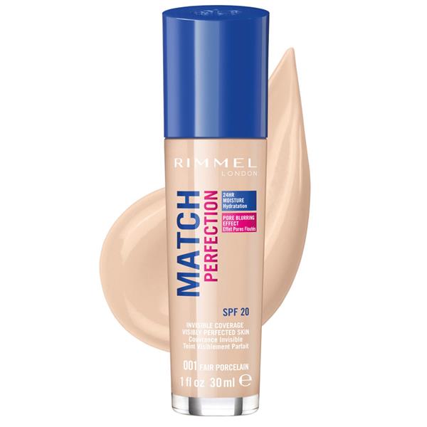 3614226322968___L Rimmel Match Perfection Foundation 001 Fair Porcelain - Image 1